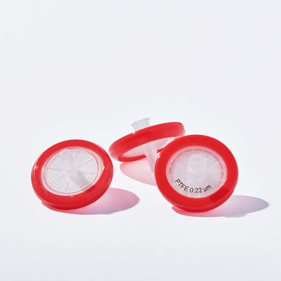 品質  Non Sterile Hydrophilic Disc Filter HPLC Certified PTFE Syringe Filters 0.22 Micron 工場