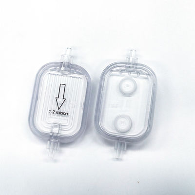 水素性PES-pp 1.2μmと水素性PTFE 0.45μmのインラインIVフィルター